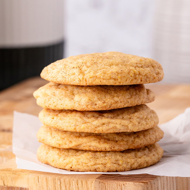 Image of Honey Cornbread Snickerdoodle Cookies 