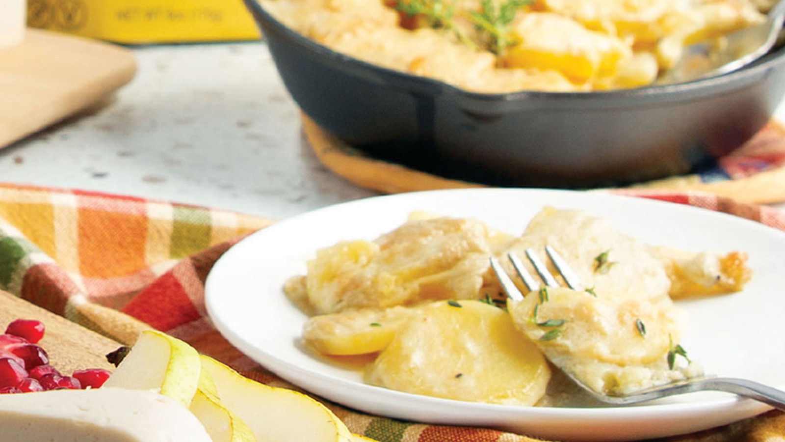 Image of vegan au gratin potatoes