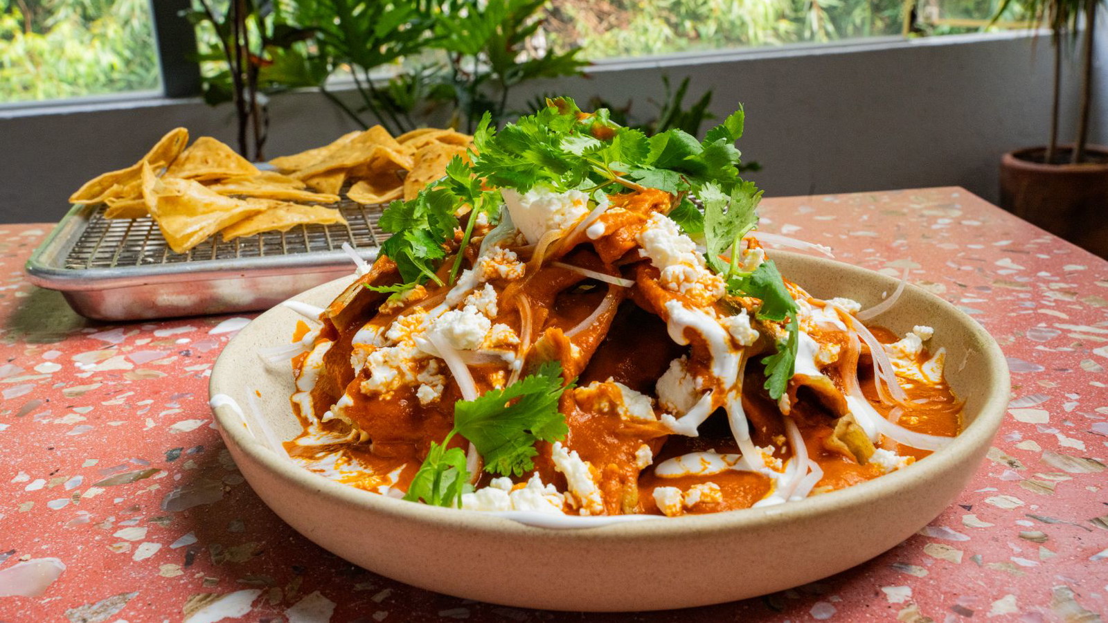 Image of Chilaquiles Rojos (Red Chilaquiles)