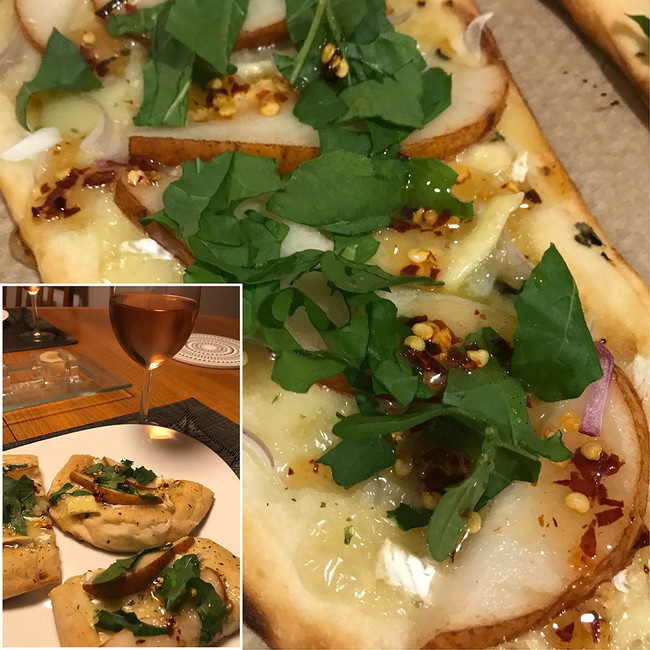 Image of Pear and Brie Naan Flatbread