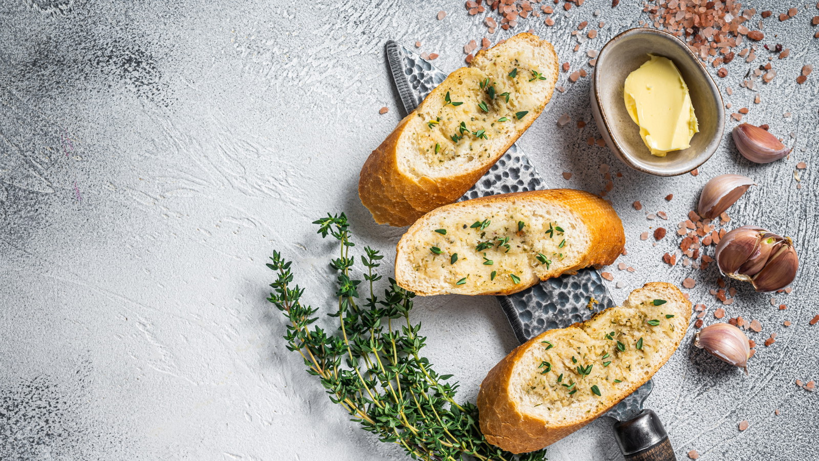 Image of Thyme-Infused Honey Butter Crostini