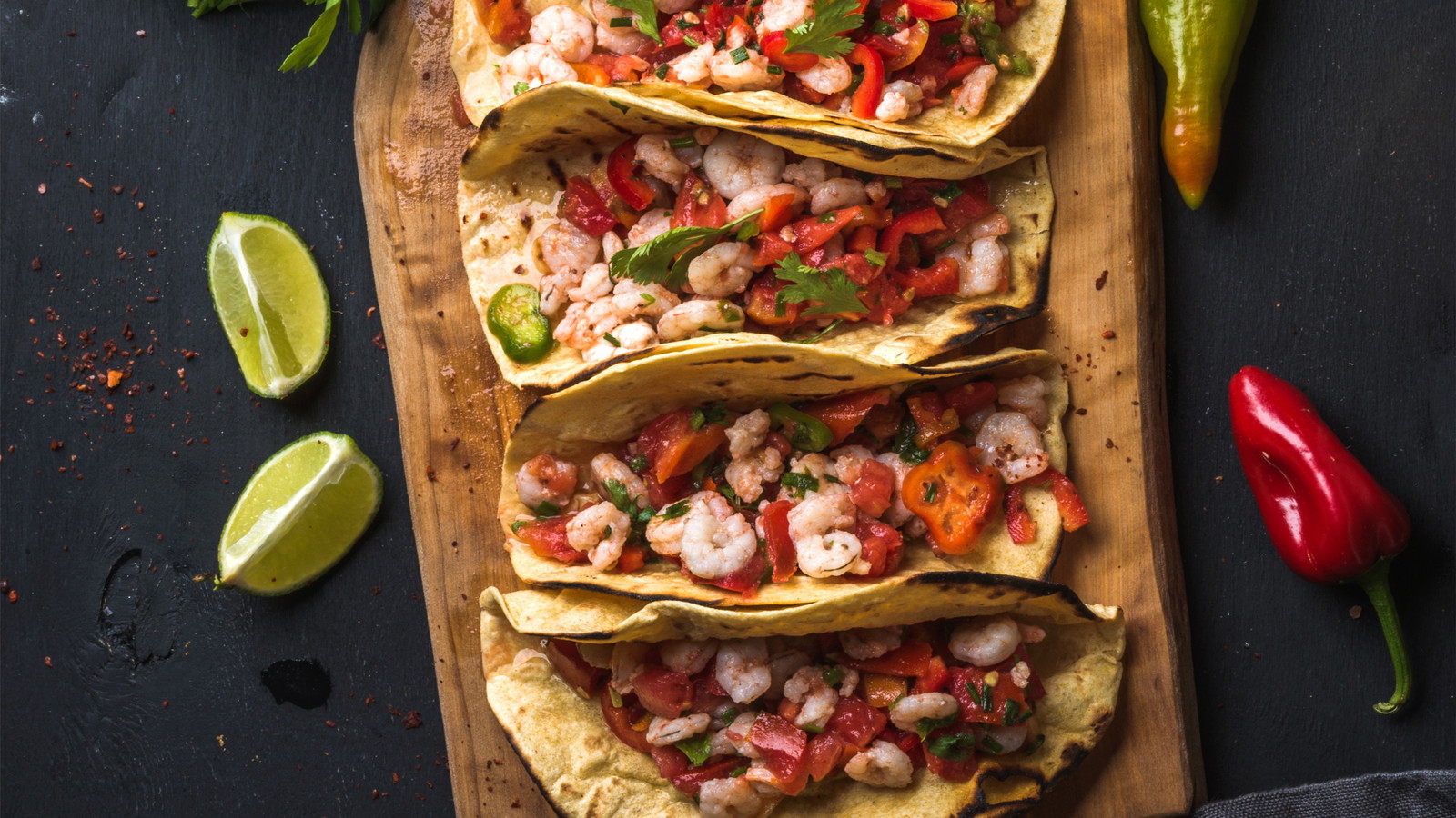 Image of Citrus Pucker Pepper Grilled Shrimp Tacos