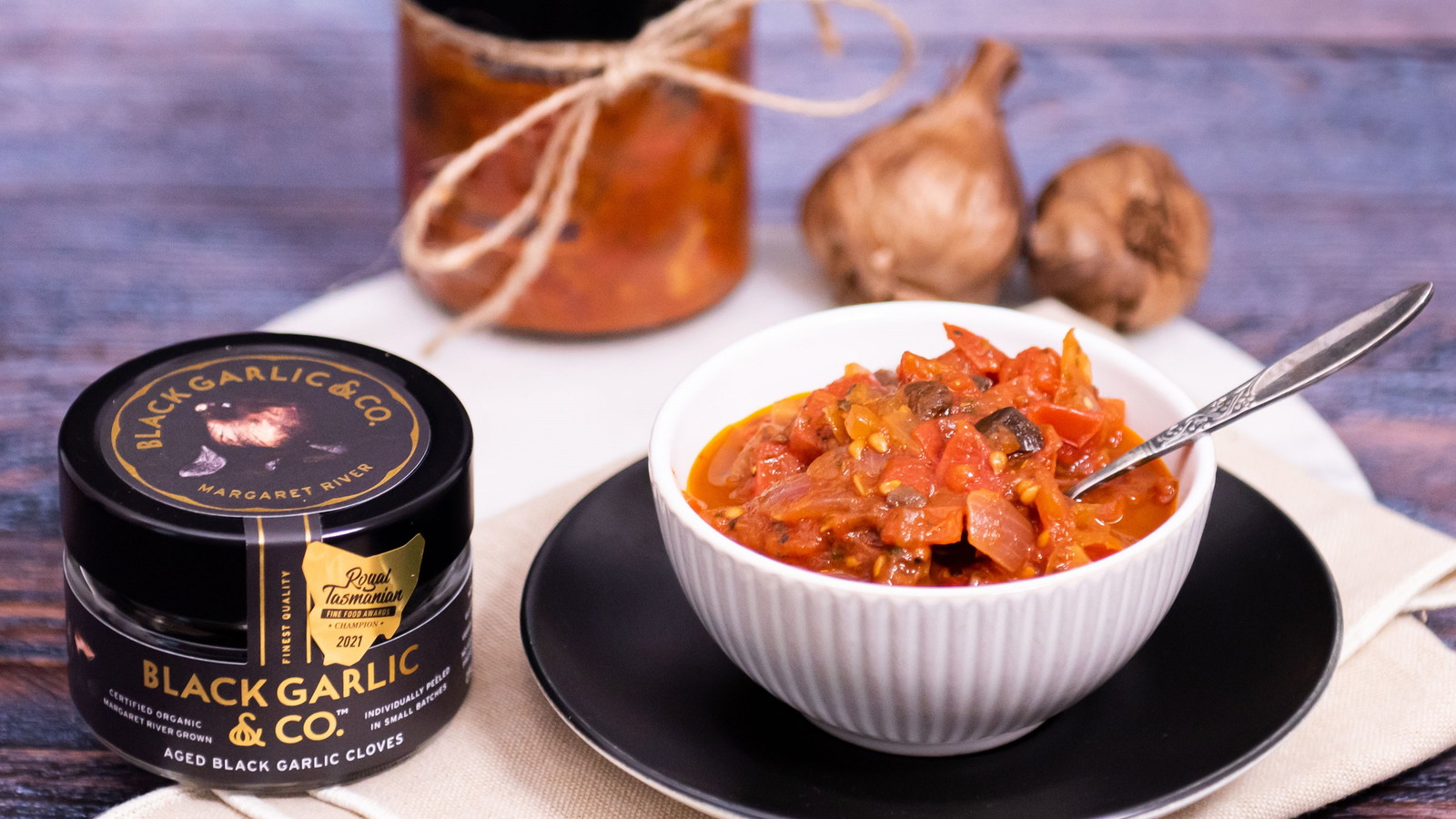 Image of Tomato and Black Garlic Chutney