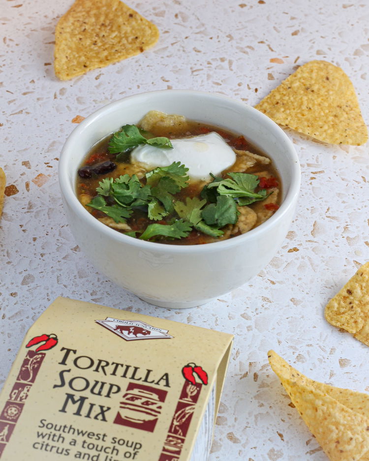 Image of Serve topped with tortilla chips.