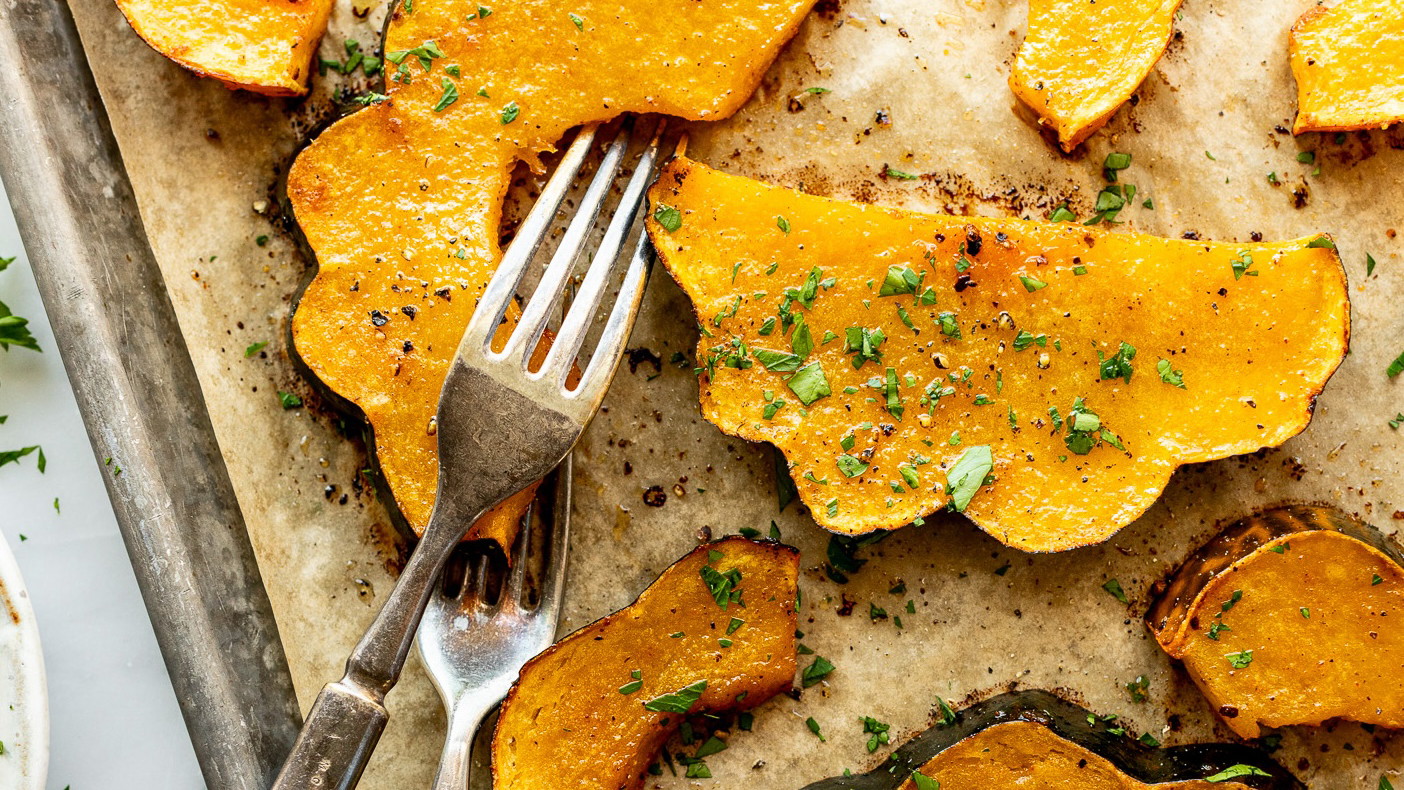 Image of Wild Mushroom & Sage Roasted Acorn Squash