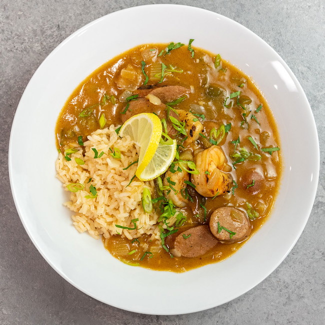 Image of Smoked Sausage & Seared Shrimp Gumbo