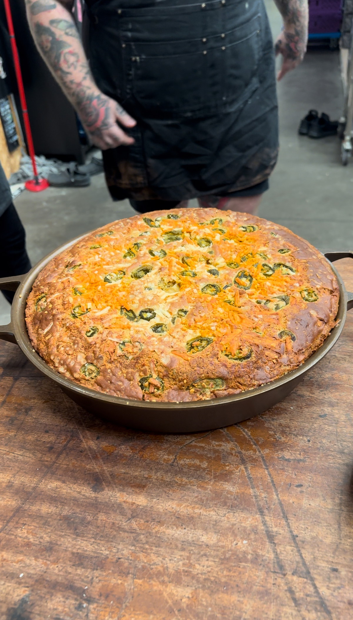 Jalapeno Cheddar Skillet Cornbread