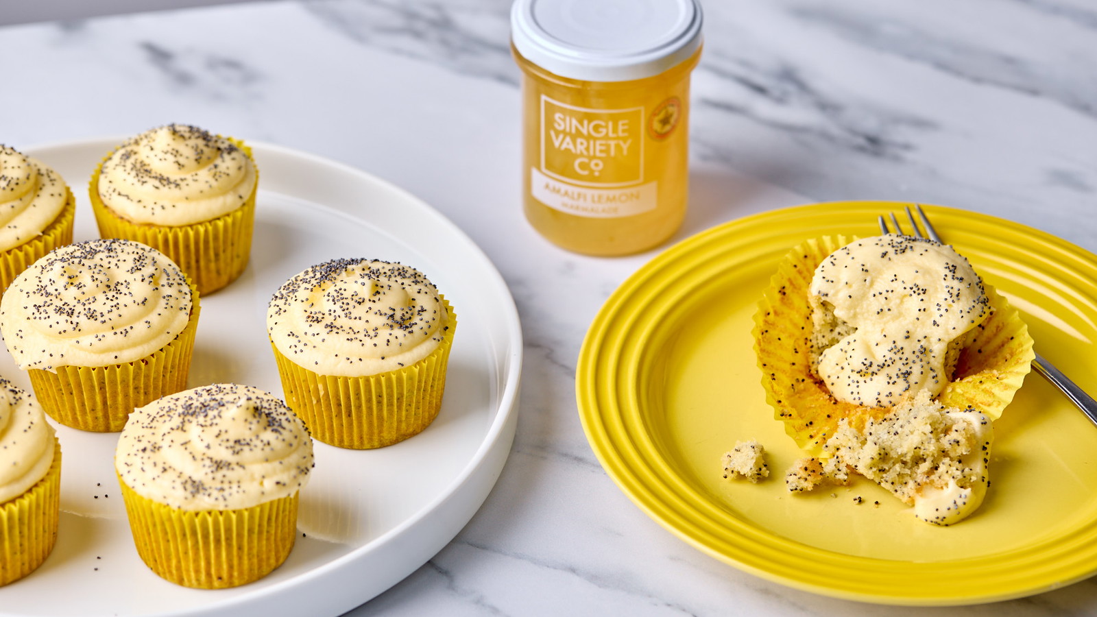 Image of Amalfi Lemon Marmalade & Poppy Seed Cupcakes 