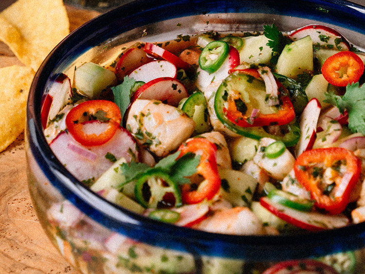 Compressor Ceviche Shrimp Ceviche