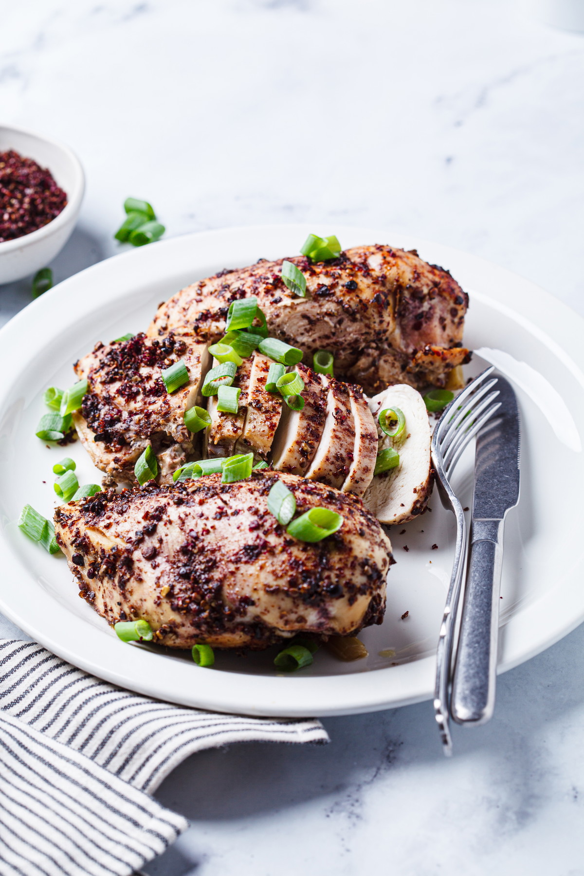 Cracked Peppercorn Trio Chicken