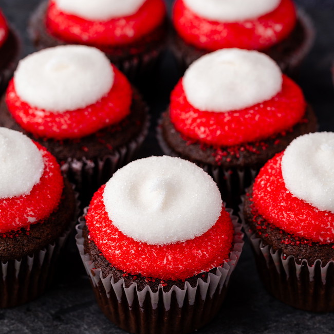 Image of Candy Cane Cupcakes