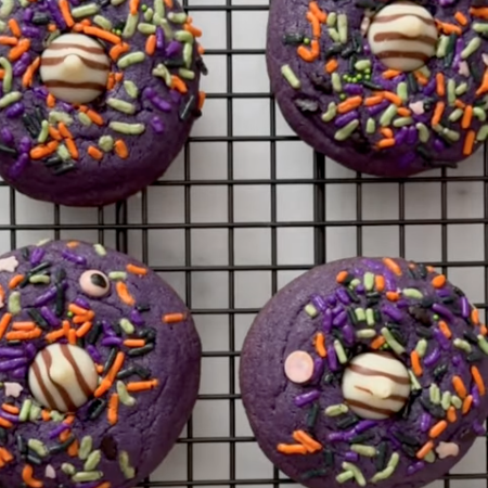 Image of Spooky Blossom Cookies: A Frightfully Fun Halloween Recipe