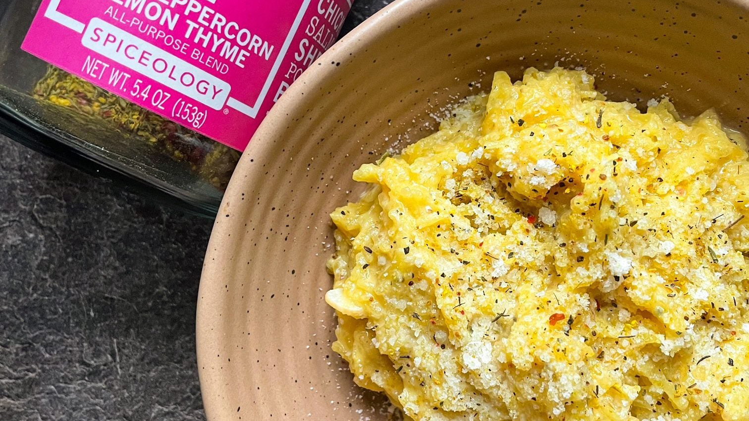 Image of Pink Peppercorn Lemon Thyme Roasted Spaghetti Squash