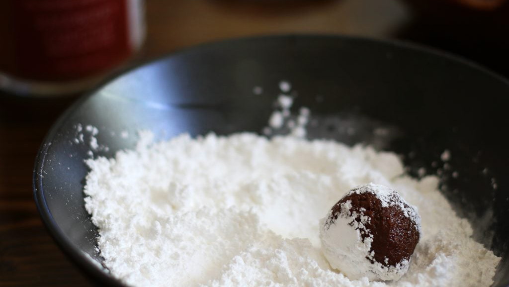 Image of Raspberry Chipotle Spiced Chocolate Crinkle Cookies