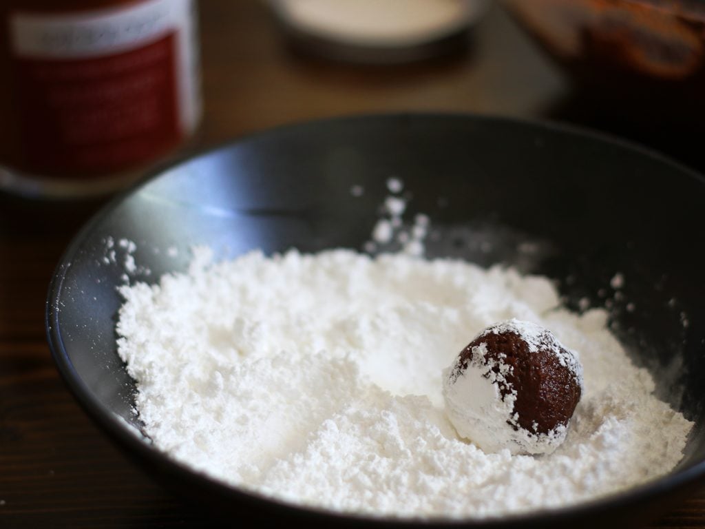 Raspberry Chipotle Spiced Chocolate Crinkle Cookies