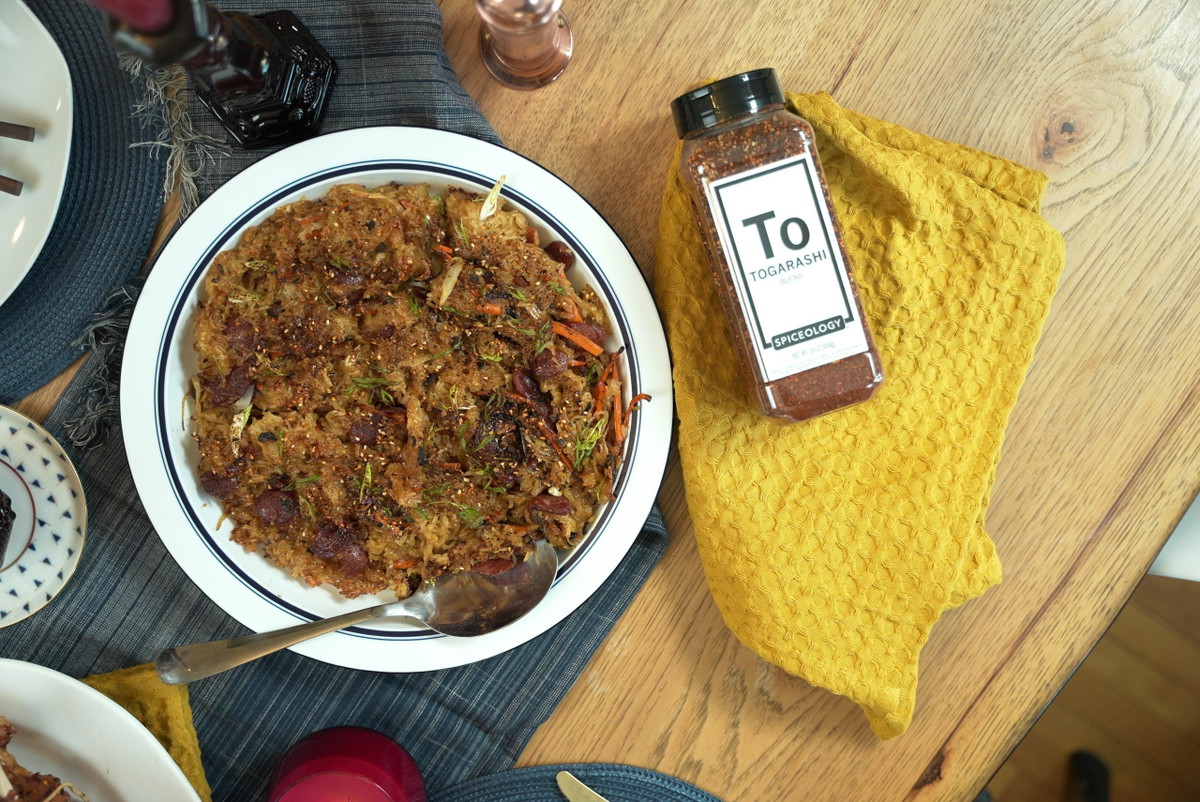 Togarashi Sticky Rice "Stuffing"