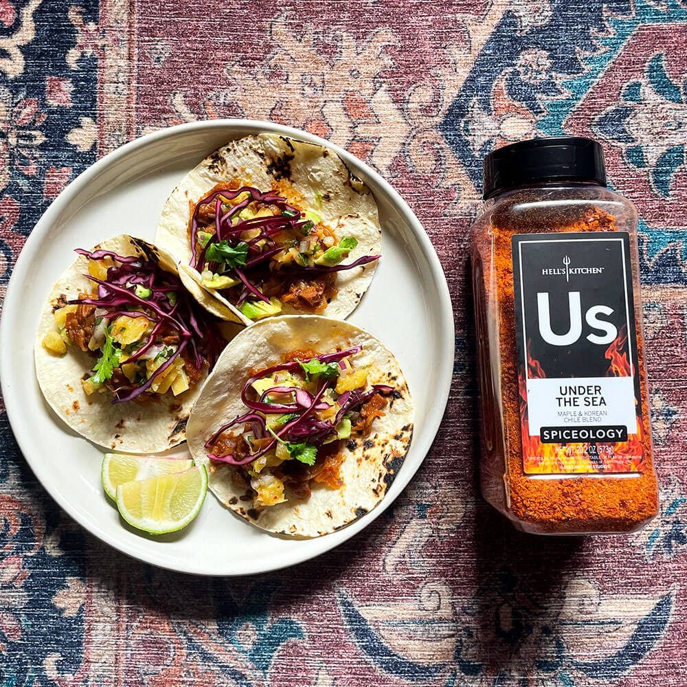 Under the Sea Jackfruit Tacos with Pineapple Salsa