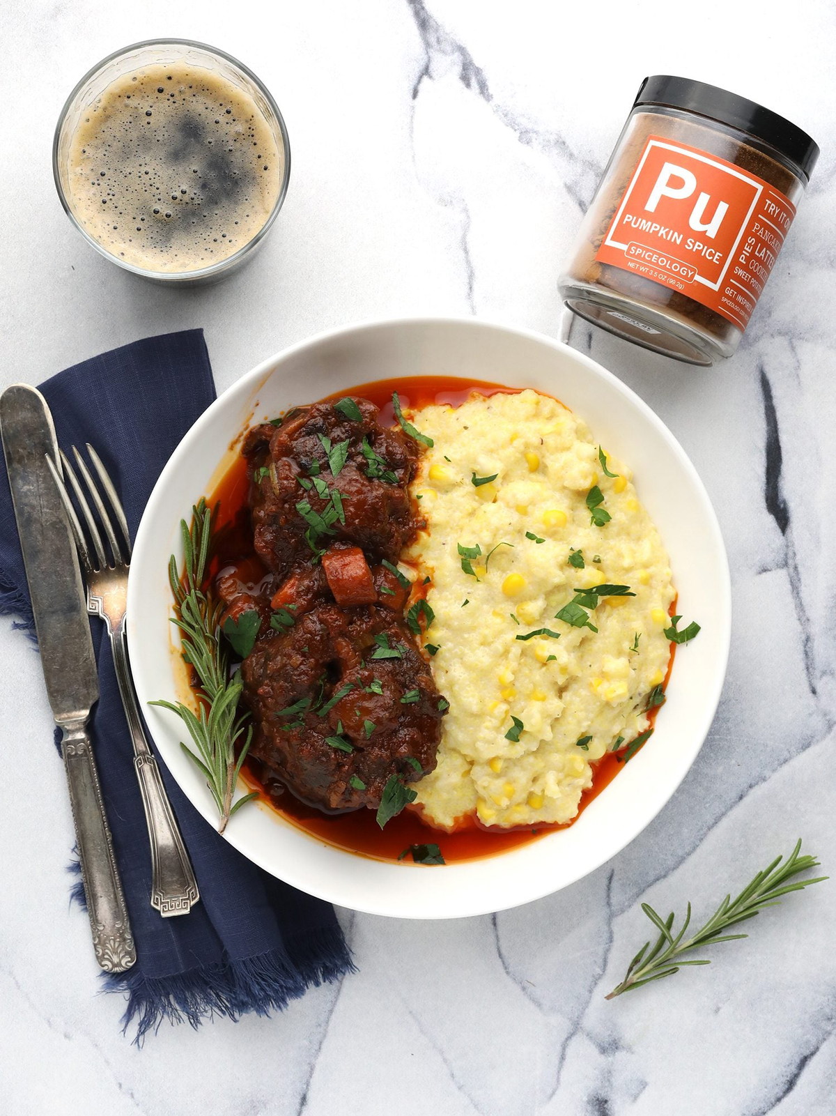 Pumpkin Spice Stout Braised Oxtail