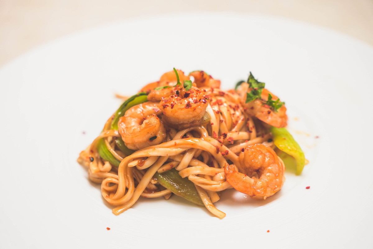 Korean BBQ Shrimp Lo Mein