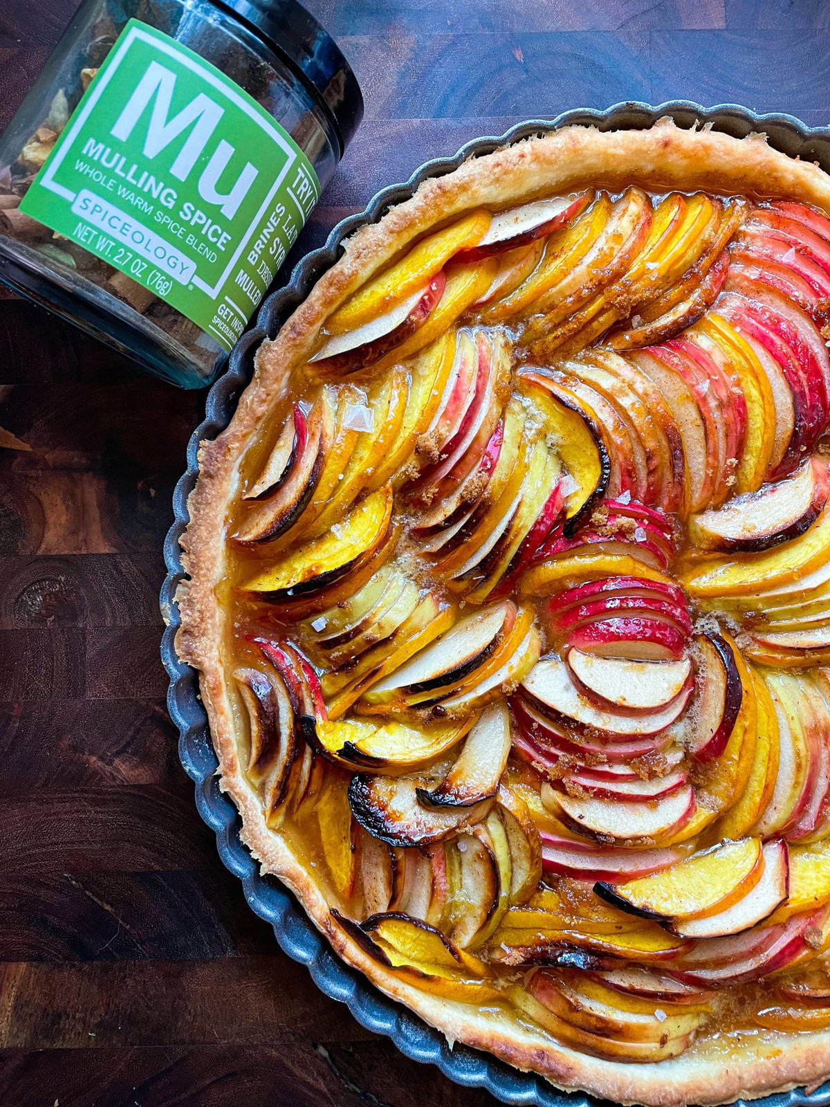 Mulling Spice Apple & Nectarine Tart