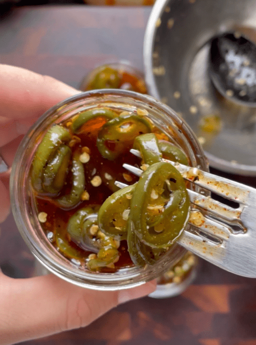 Smoky Honey Habanero Cowboy Candy (Pickled Jalapeños)