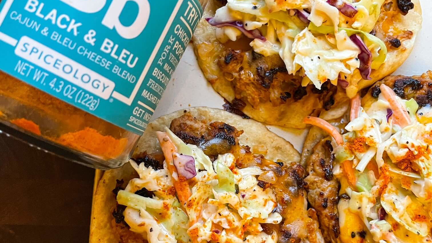 Image of Black & Bleu Smashed Chicken Tacos