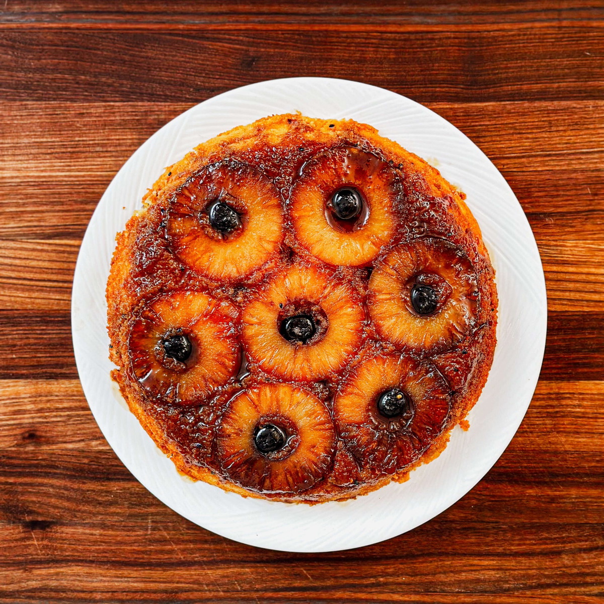 Maui Wowee Smoked Pineapple Upside Down Cake