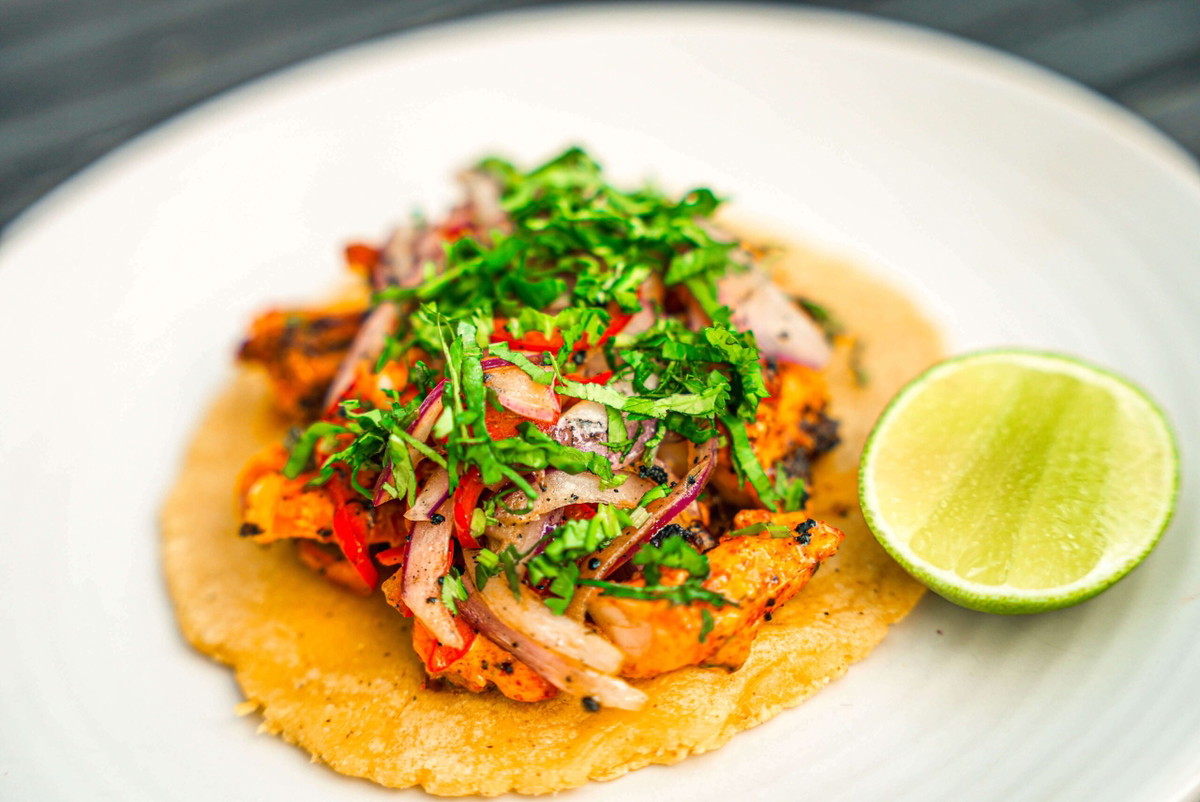 Hot Bird Zarandeado-Style Grilled Shrimp Tacos