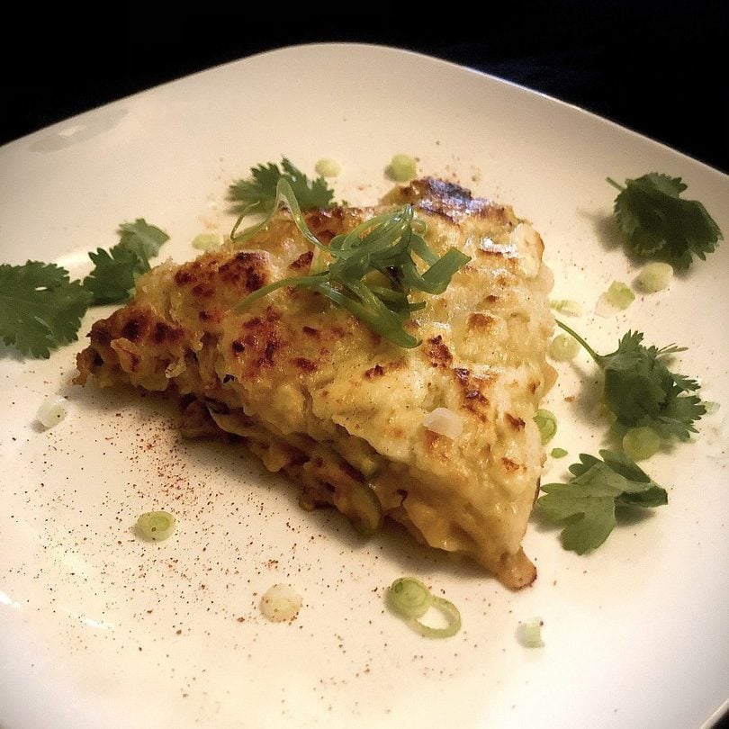 Chile Margarita Vegetarian Stacked Enchiladas