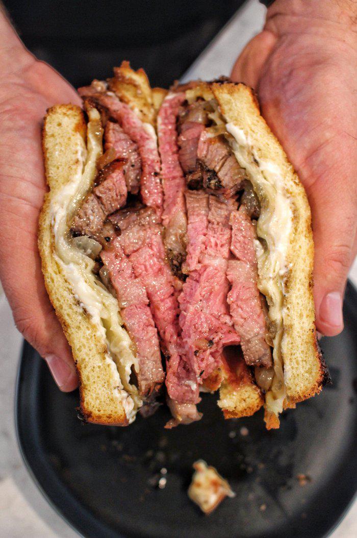 Mesquite Peppercorn Lager Tri-Tip Melt