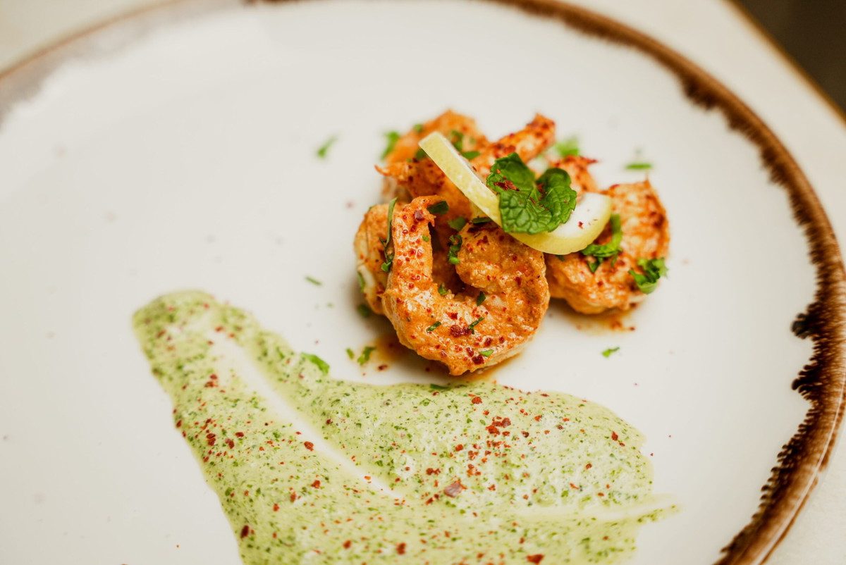 Tandoori Glory Prawn Masala with Mint Aleppo Chutney