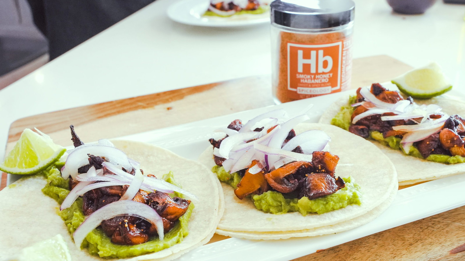 Image of Smoky Honey Habanero Mushroom Tacos