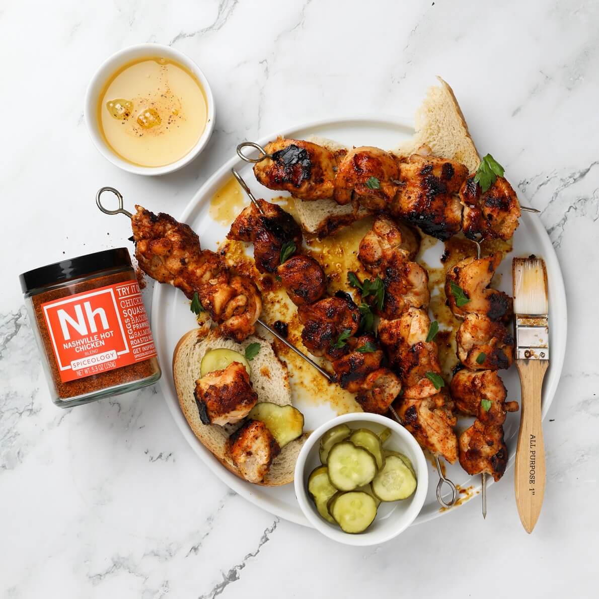Nashville Hot Chicken Skewers