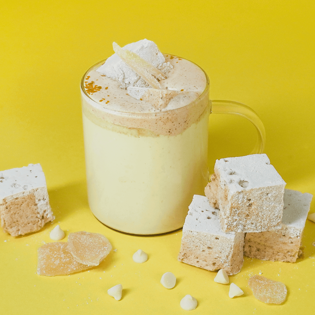 Curry Madras White Cocoa with Tandoori Glory Marshmallows
