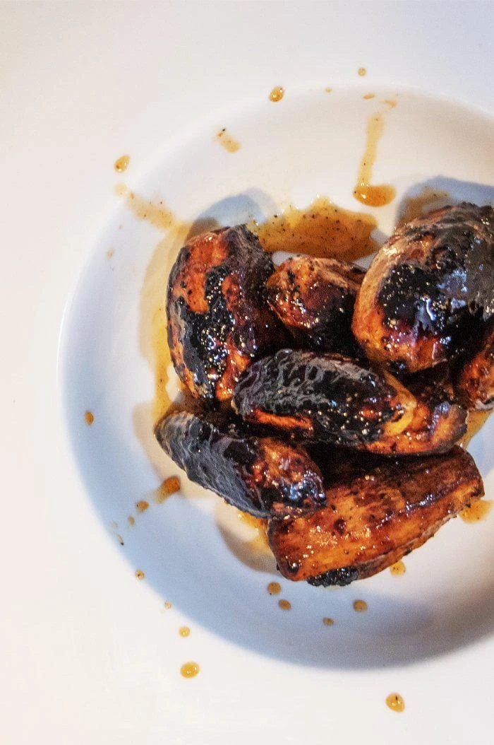 Smoky Honey Habanero Sweet Potatoes