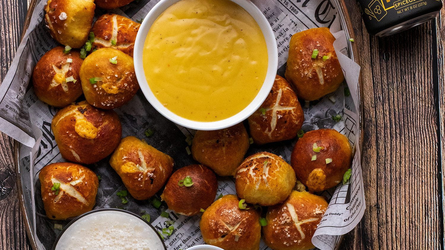 Image of Bacon & Cheddar Pretzel Bites Recipe