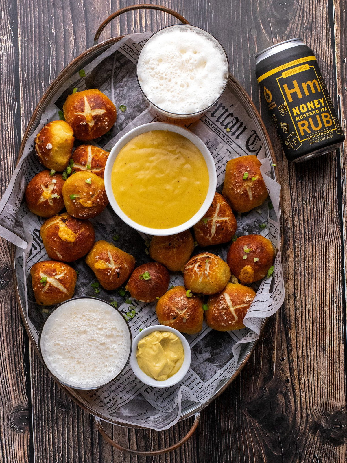 Honey Mustard IPA Bacon & Cheddar Pretzel Bites