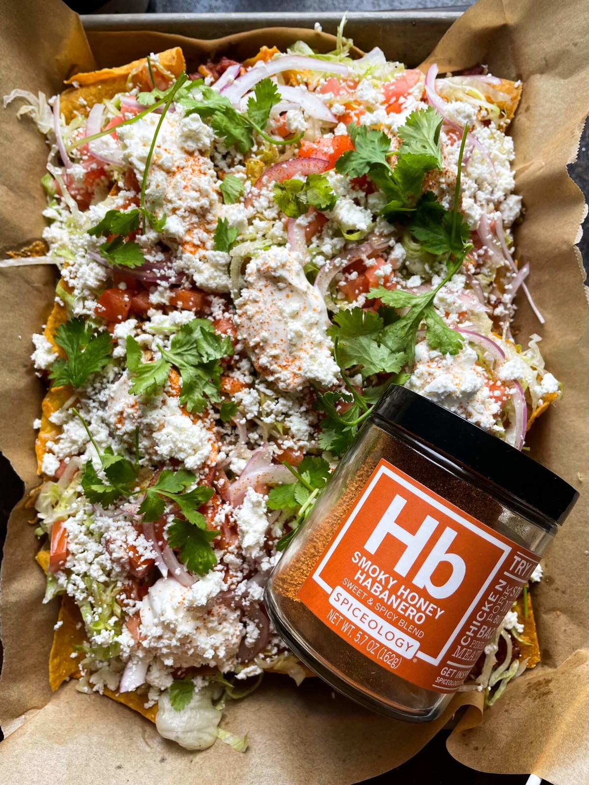 Smoky Honey Habanero Chorizo Nachos