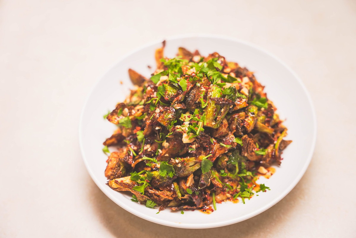 Korean BBQ Brussels Sprouts