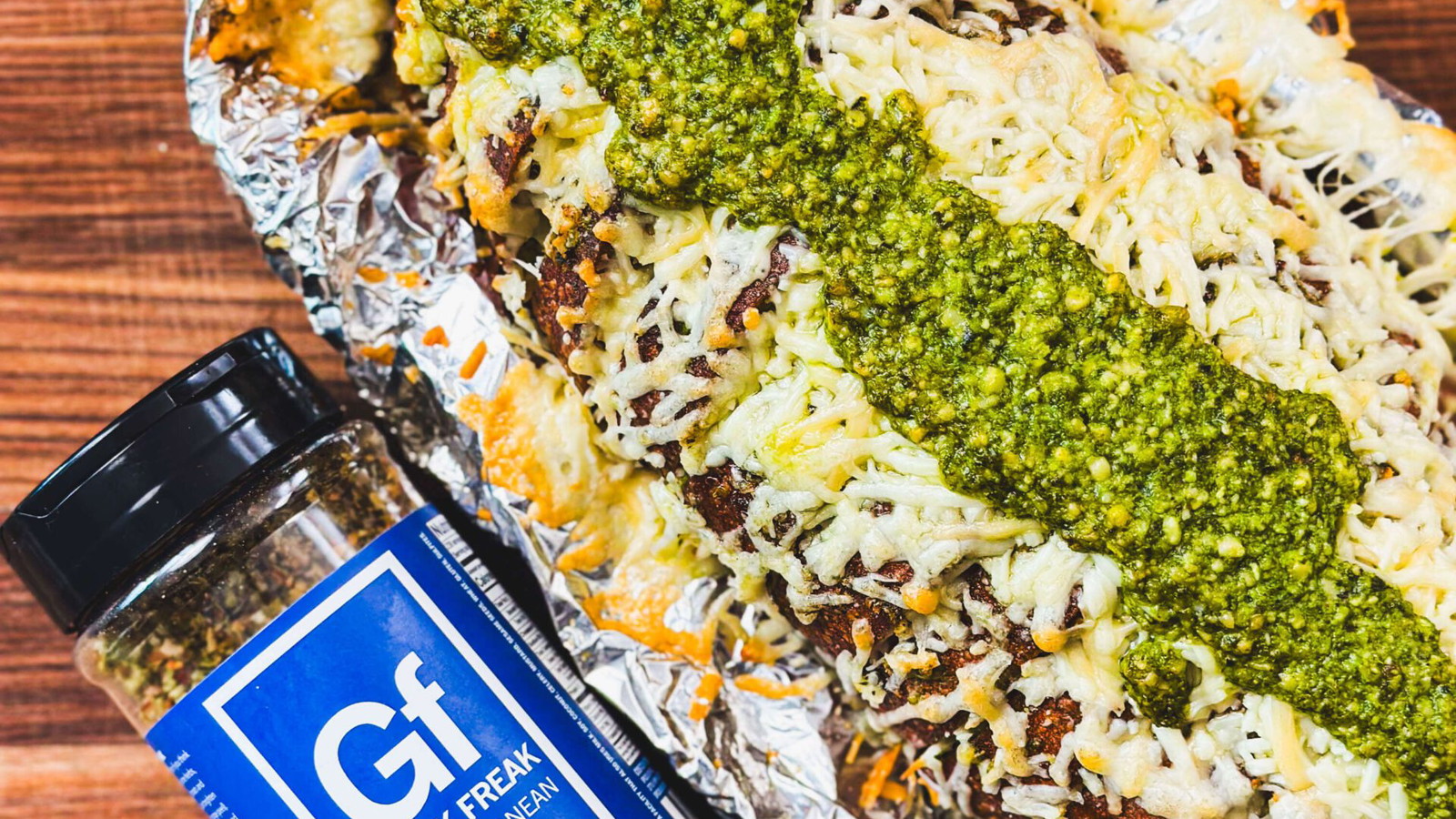 Image of Greek Freak Cheesy Pesto Pull-Apart Bread