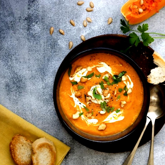 Image of Creamy Roasted Butternut Squash Soup