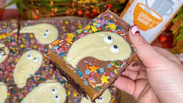 Image of Halloween Millionaire Brownie Bars