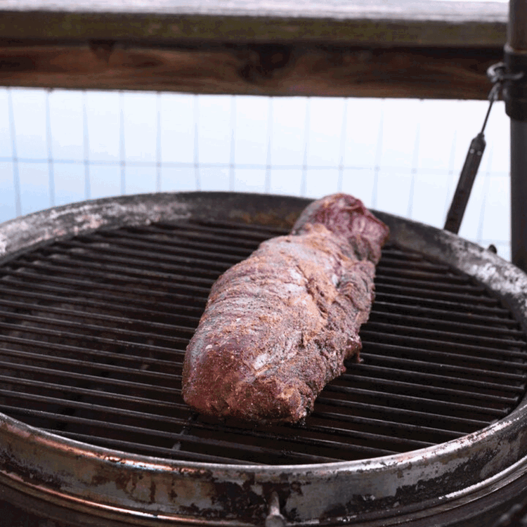 Image of Sear the elk tenderloin on all sides, about 3-4 minutes per side.