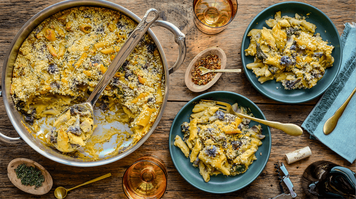 Vegan Cauliflower Pasta Bake