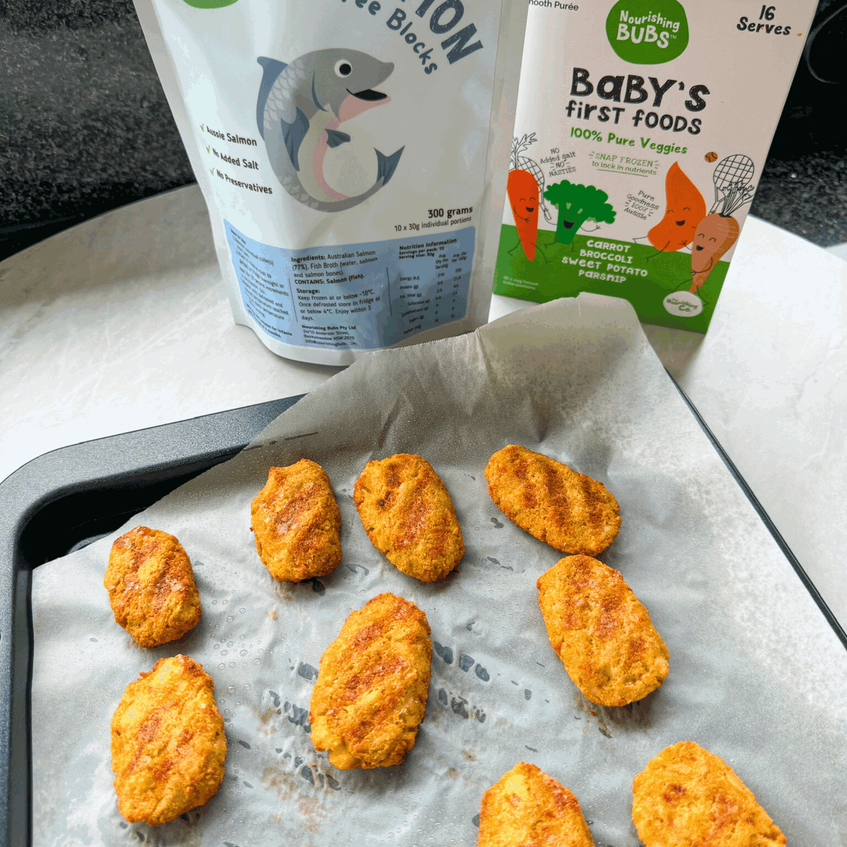 Salmon and Potato Nuggets
