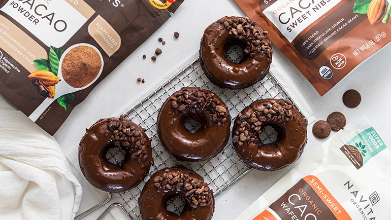 Image of Triple Chocolate Gluten-free Donuts Recipe