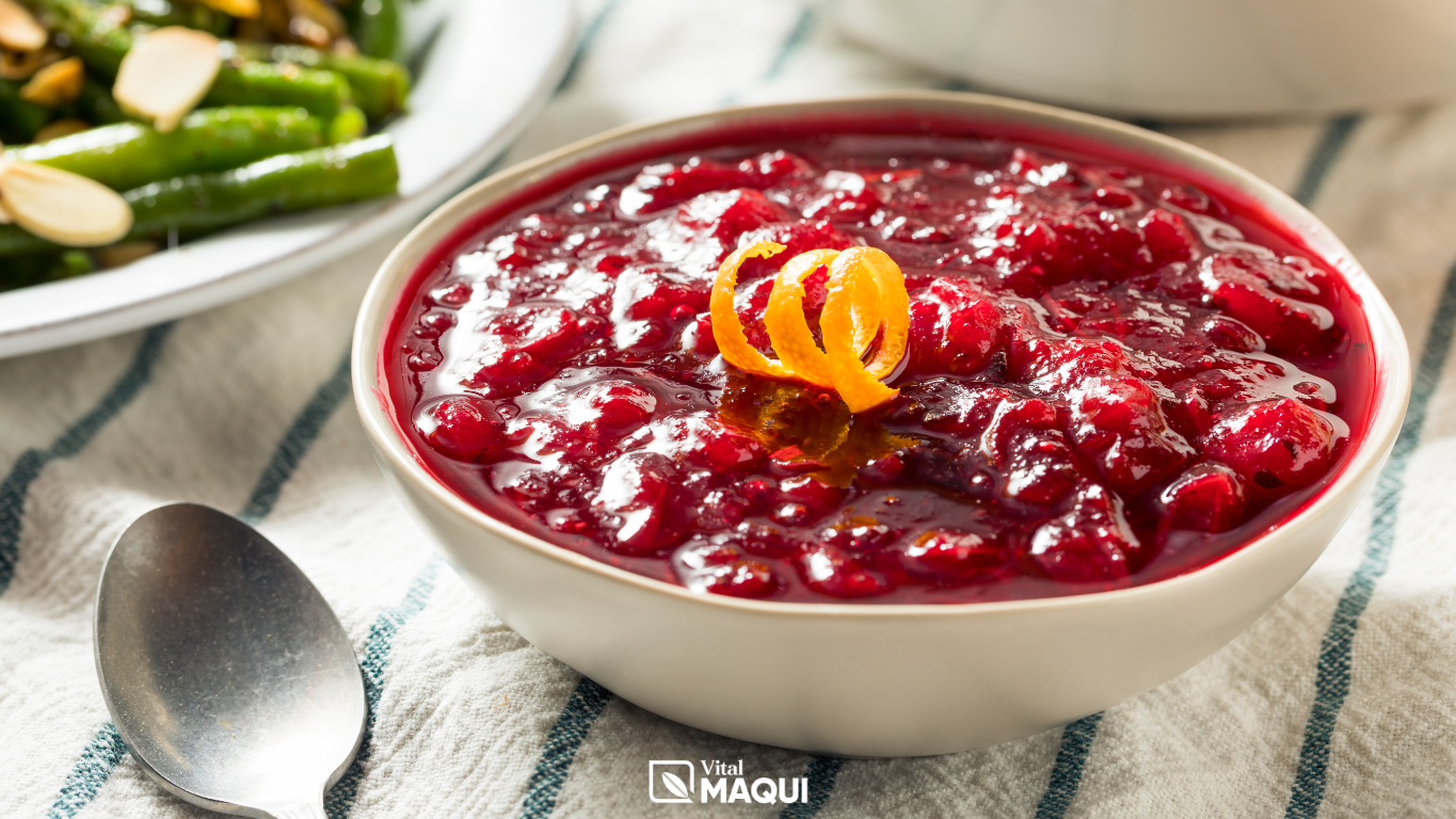 Image of Maqui Berry & Maple Special Thanksgiving Cranberry Sauce