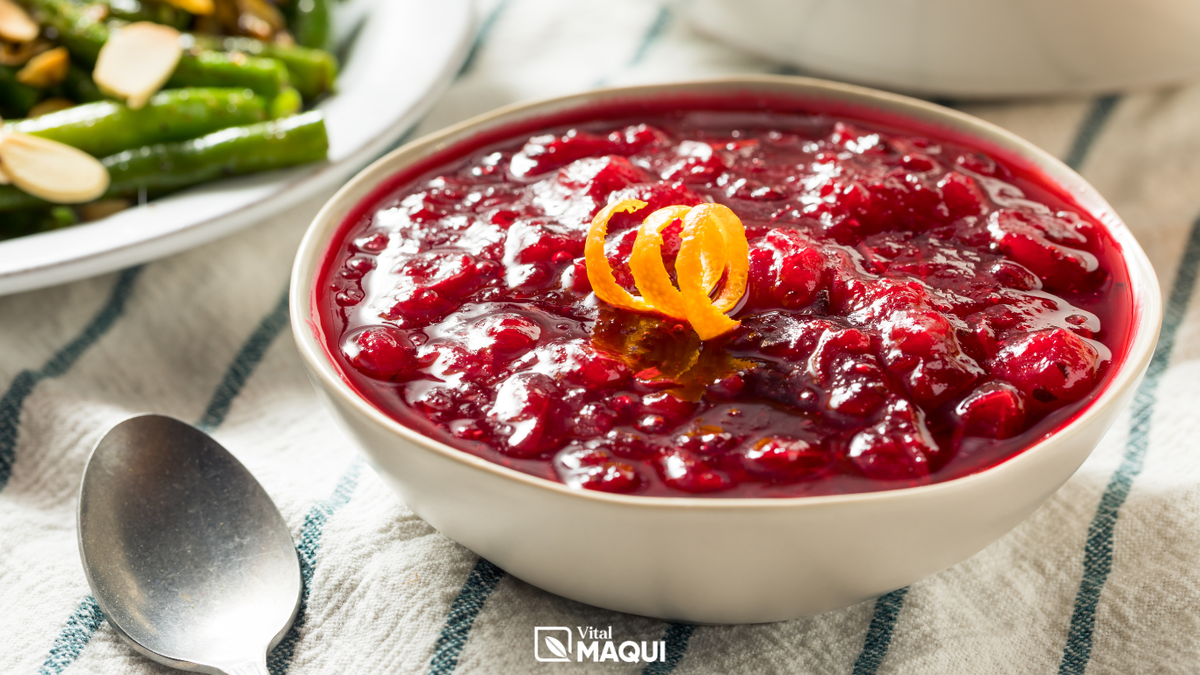 Maqui Berry & Maple Special Thanksgiving Cranberry Sauce