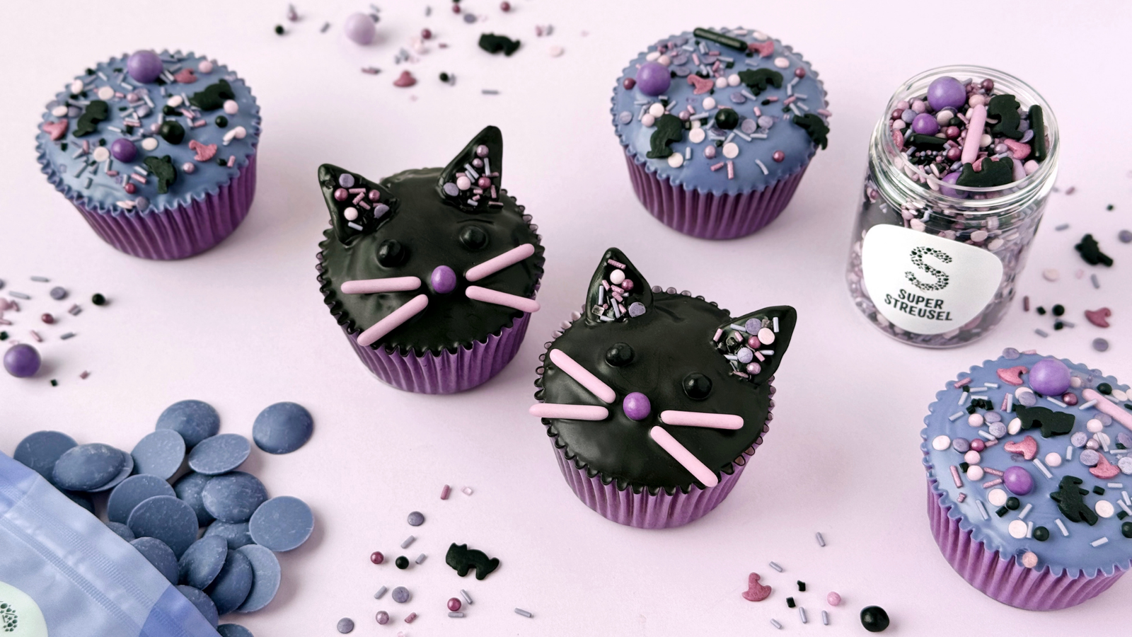 Image of Schwarze Katzen Muffins