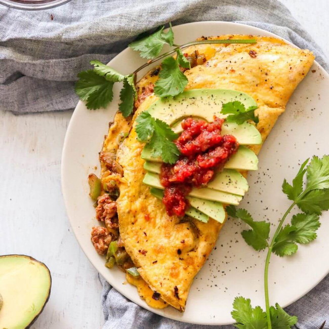 Image of Keto Chorizo Omelette Recipe